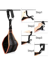Hipiwe Pair of Gym Hanging Ab Straps with Quick Locks Fitness Sling Abdominal Straps