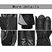 Women Waterproof Windproof Ski Gloves, 3M Thinsulate Snowboard Snowmobile Glove,Black,Large