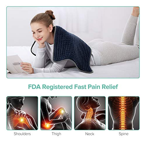 XXXLarge Sable Heating Pad for Fast Pain Relief, FastHeating MachineWashable Pad 6