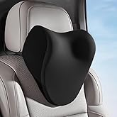 Buryiao Car Neck Pillow for Driving, car headrest Pillow Head and Neck Rest Pillow for car headrest, Neck Support for car Driving or Traveling or Sleeping of Accessories with Memory Foam
