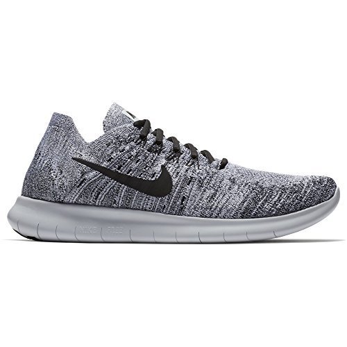 Nike Mens Free Rn Flyknit 2017 Running Shoe White Black