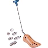 FootFitter Premium Professional Cowboy Western Boot Stretcher for Width | Western Boot Width Expansion &amp; Pressure Relief with Metal Stretch Plugs for Improving Fit in Leather Cowboy Styles