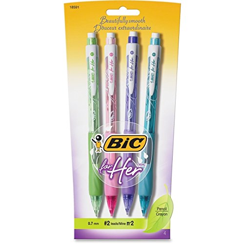 Bic 0.7mm  for her  mechanical pencil, 4-pack (bicmpfhs…