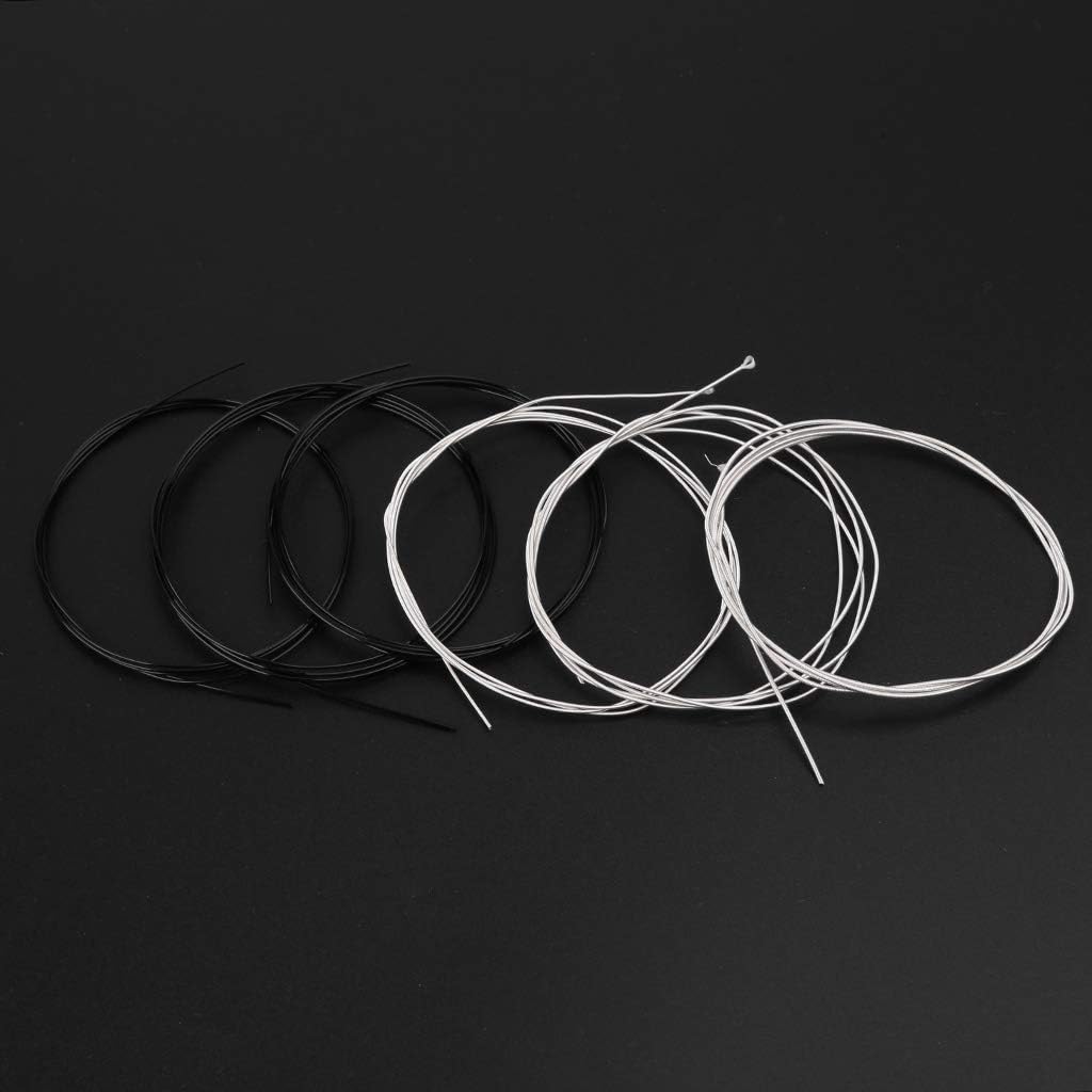 высококачественные стальные струны irin cl-6 (011-052). люминесцентные струны для бас гитары. струны для гитары orphee. черные струны. гитара на черном фоне.