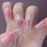 ANDGING Jelly Clear Press on Nails Medium Coffin