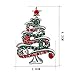 Bluelans Multicolor Rhinestone Christmas Tree Brooch Pin Women's Breastpin Jewelry Gift (Silver)