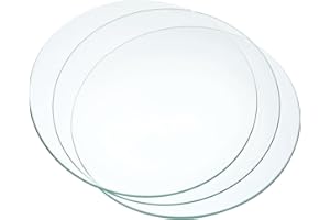 PATIKIL 180mm Diameter Watch Glass, 3 Packs Beaker Cover Smooth Edges Chamfered Arc for Laboratory, Transparent