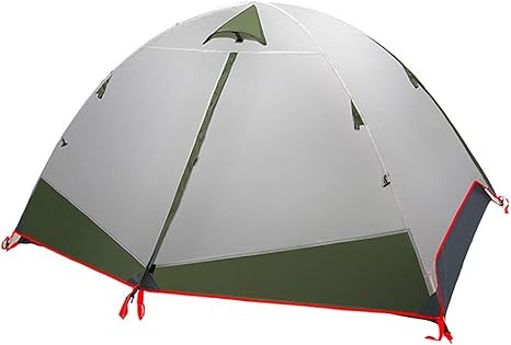 Amazon Co Jp テント ドーム 防水 登山用 キャンプテント アウトドア用 二重層 超軽量 1 2名 グリーン 91x47inch ホーム キッチン