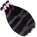 Gracelength Brazilian Hair 3 Bundles 20 22 24 Inches 8A Virgin Unprocessed Straight Human Hair Natural Black Brazilian Straight Hair