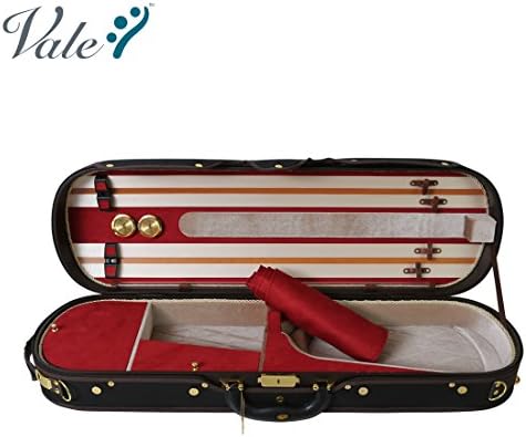 VALE 4/4 Full Size Master Oblong Violin Hard Case with Free Silk Violin Bag
