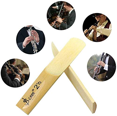Clarinet Reeds,Alto bE Soprano Saxophone Reeds 2-1/2,Strength 2.5, Each Packaging 10Pcs with Plastic Box - Thumbnail 3