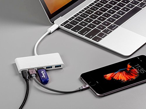 Monoprice Select Series USB-C to 4x USB-A 3.0 & USB-C (F) Adapter