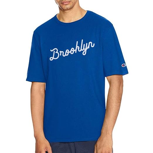 blue champion t shirt mens