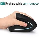 Left Handed Mouse, Acedada Rechargeable Wireless