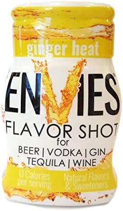 Envies Flavor Shot Ginger Heat Squeeze Mini Bottle Cocktail Mixer