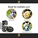 McLaurus 50' Expandable Garden Hose Lightweight, Retractable & Flexible, Super Durable Solid Brass Fittings, Free Spray Gun Nozzle, Latex Low Pressure Anti-Abrasion Inner Tube, Water Saver