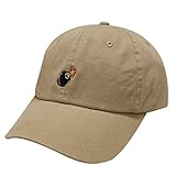 City Hunter C104 Bomb Small Embroidery Cotton Baseball Cap 14 Colors (Khaki)
