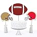 Big Dot of Happiness Super Football Bowl - Sports Game Day Party Centerpiece Sticks - Table Toppers - Set of 15