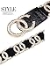Stretch Belts for Women Luxury with Rhinestone Corlink Black Waist Belts