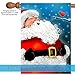 Toland Home Garden 102528 Laughing Santa Christmas Garden Flag 28x40 Inch Double Sided for Outdoor Winter House Yard Decoration