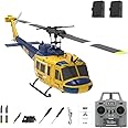 rcxperts RC ERA C032 RC Helicopter, 2.4G 6CH UH-1 Huey Flybarless RC Helicopter, 6-Axis Gyroscope Stabilization, with Altitude Hold & 3D Inverted Flight for Adults Enthusiasts, 2 Battery