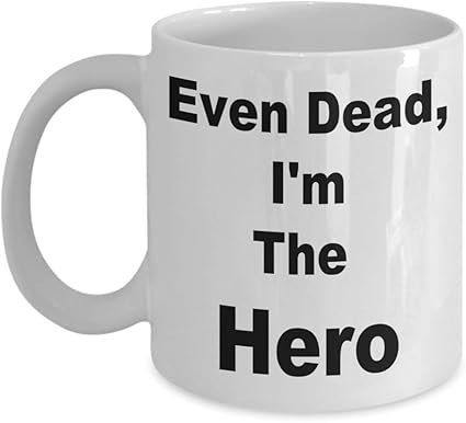 Amazon Co Jp ファニーヒーロー マグ イーブンデッド アイム ザ ヒーロー エディス 娘 息子 妻 父 ギャグ ファニー コーヒー ティーカップ ホワイト 誕生日 ノベルティー プレゼント 自宅から遠く離れたところ ホーム キッチン