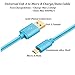 HI-CABLE Micro USB Cable 10Ft(2-Pack) Nylon Braided Long Cord USB 2.0 A Male to Micro B Fast Charging Cable for Samsung Galaxy S7 S6 Edge,Note 5/4,LG G4 G3,Moto G5 Plus,PS 4,HTC One M9 M8 M7 (Blue)