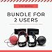QSTA Boxing React Reflex Ball Bundle | 2-in-1 Boxing Reflex Ball Bundle | 2 Headbands + 2 Punching Ball + 2 handwraps | 2 Training Ball on String | React Reflect Ball | Perfect for Kids & Adults