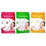 2 Pack Nu-Pore Collagen Essence Facial Tissue Masks Natural Herb Pomegranate 4pc
