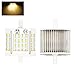 Lustaled 10W R7S 78mm LED Light Bulb 120V J78 T3 LED Bulb Lamp 100W Equivalent R7S LED Floodlight Lamp for Stage Workshop Studio Floor Lamps (Warm White 3000k, 2-Pack)