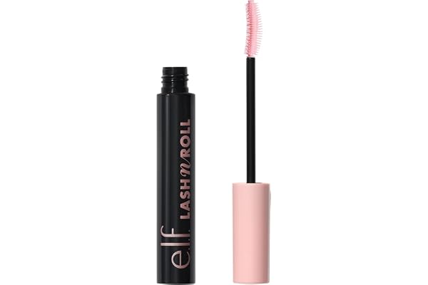 e.l.f. Lash 'N Roll Mascara, Curling Mascara For Visibly Lifted Lashes, Lifts & Separates Lashes. Long-Lasting Formula, Vegan