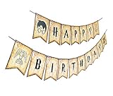 Harry Potter Happy Birthday Banner | Themed Bday Party Sign, Decorations