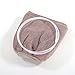 FaSoLa Bathroom Warmer Washable Cloth Toilet Seat Cover Pads (Brown)