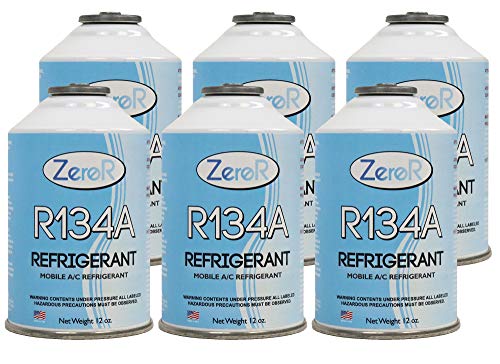 ZeroR R-134a Refrigerant - Made in USA - 12oz Cans (6)