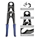 IWISS PEX Pipe Crimping Tool Kit for 3/8,1/2,3/4,1-inch Copper Ring with Free Gauge&Pex Pipe Cutter for All US F1807 Standards