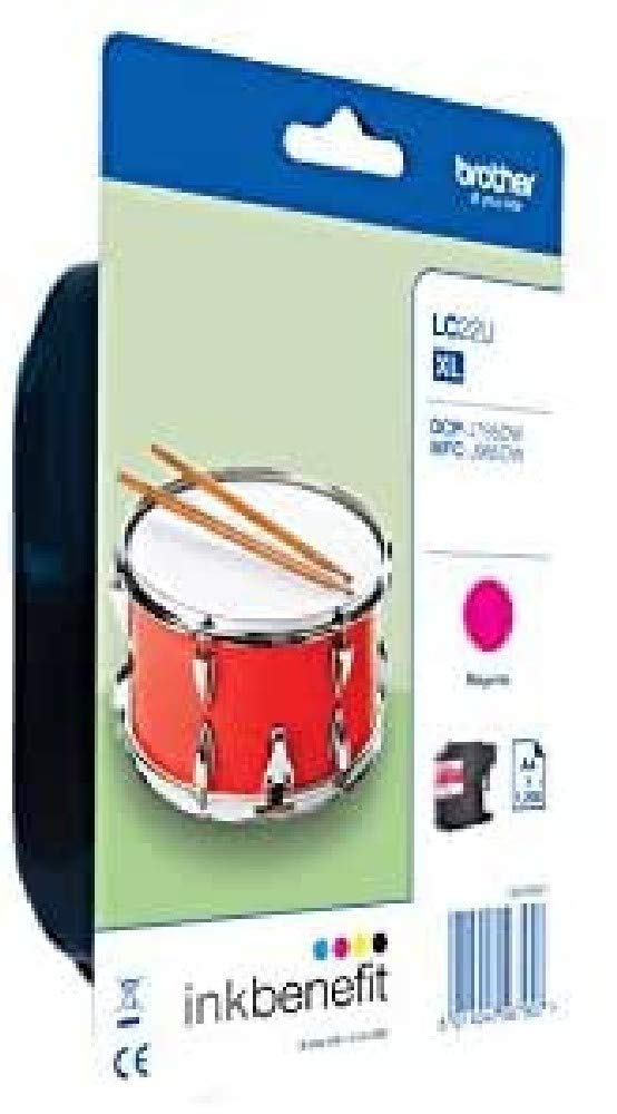 Brother LC22UM Magenta Ink Cartridge 1,200 Pages