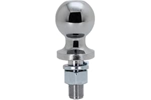 Quick Products QP-HB3001 1-7/8" Chrome Hitch Ball - 3/4" Diameter x 2" Long Shank - 2,000 lbs.