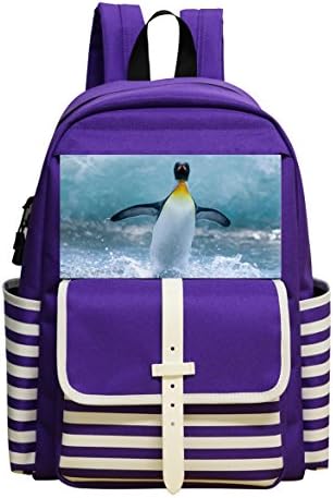 Fashion Printed Backpack The paddle penguins School Bag