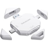 New Magnetie SD Card Reader for iPhone, Memory Card Reader Plug and Play for iPhone/ipad/Android/Mac/Computer/Camera,Portable Memory Card Reader No App Required