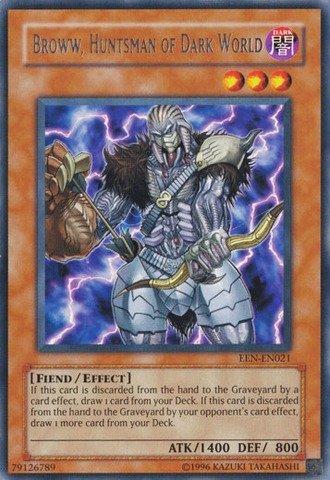Yu-Gi-Oh! - Broww, Huntsman of Dark World (EEN-EN021) - Elemental Energy - Unlimited Edition - Rare