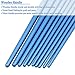 BOSOBO Paint Brush Sets, 6 Pack 60 Pcs Pointed-Round Tip Paintbrushes Nylon Hair Artist Acrylic Paint Brushes for Acrylic Watercolor Oil, Face Art, Model, Miniature Detailing & Rock Painting, Blue
