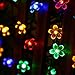 easyDecor Solar String Lights 50 LED 23ft 8 Modes Blossom Flower Garden Christmas lights for Outdoor Indoor Party Wedding Patio Holiday Decorations (Multi Color) (1 PACK)