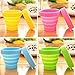 YunKo Set of 4 Colorful Collapsible Cup Foldable Cup Travel Cup Camping Cup