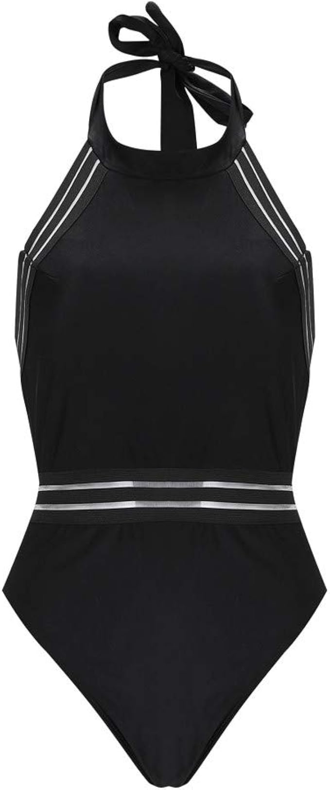 Badeanzug Damen High Waist Bikinis Bademode Frauen Hochgeschlossen Mit