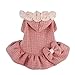 Fitwarm® Adorable Bowknot Pink Dog Sweaters for Pet Hoodies Coats Dress Clothes, Medium