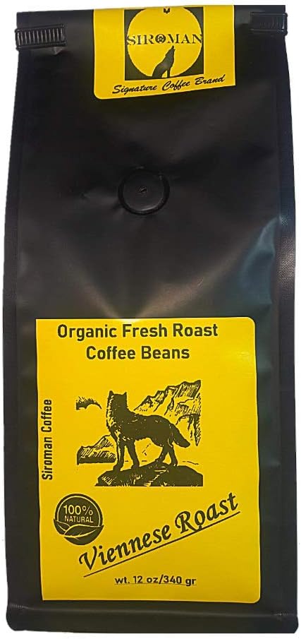 Organic Fresh Viennese Roast Coffee Beans 12 oz