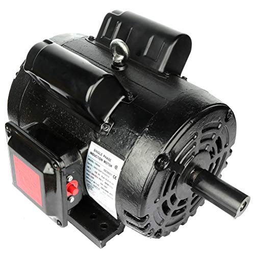 ECCPP 5 HP Single Phase Air Compressor Electric Motor 184T Frame 60 HZ Frequency 1750 RPM 28.5-27.0 A 1-1/8" Keyed shaft - Thumbnail 3