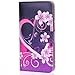 Galaxy S5 Case, Tradekmk(TM) Purple Temptation Stand Wallet Leather Case Cover with Credit ID Card Slots and Stylus Pen Fit For Samsung Galaxy S5 I9600