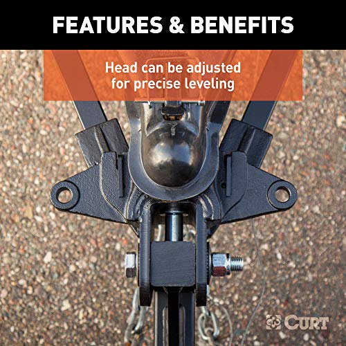 CURT 17422 Short Trunnion Bar Weight Distribution Hitch with Sway