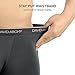 David Archy Men's 3 Pack Ultra Soft Comfy Breathable Bamboo Rayon Boxer Briefs Underwear with Fly (L, Dark Gray)